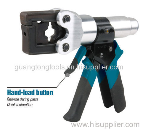 9. Hydraulic crimping tool Safety system inside HT-150