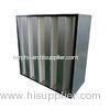 Metal Rigid V Bank Filters Mini Pleat Glassfiber For Cleaning