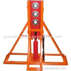 Multihole hydraulic cable drum jacks