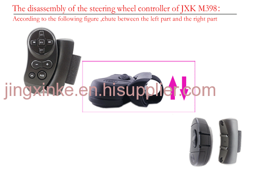 12V 24V car lorry truck use steering wheel controller FM transimitter bluetooth  kits TF cards u disk mp3 music players 