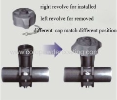 Spray type coating pretreatment nozzle