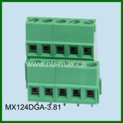 3.81mm PCB Mount screw terminal blocks connectors Euro terminal blocks