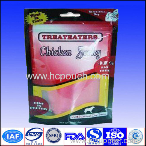 plastic stand up zipper bag