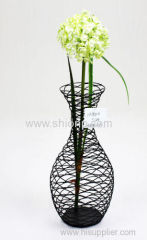 metal wire mesh vase