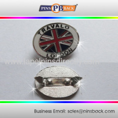 Metal flag hard enamel badge