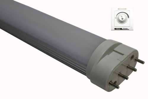 Single Ended Plug-in 0-100% dimmable 2G11 led tube(conventional with osrahm )