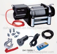 12V/24V 17000lbs 4X4 Heavy Duty Winch