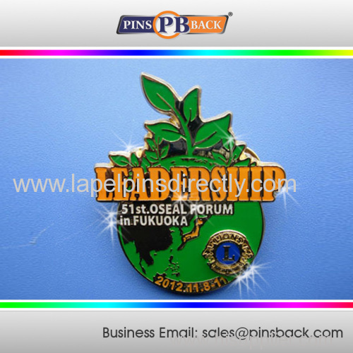 Promotional gift metal soft enamel pin