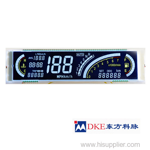 Auto motor LCD display