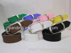 Fashion Eco-Friendly Colorful Silicone Belt with Alloy Buckle
