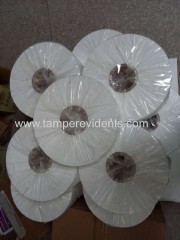 Brittle Destructible Barcode Label papers in rolls