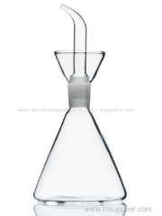 C&C pure hand blown Glass Cruet for oil and vinegar storage