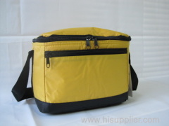 Yellow polyester cooler bags can cooler ice bags for promotion-HAC13366