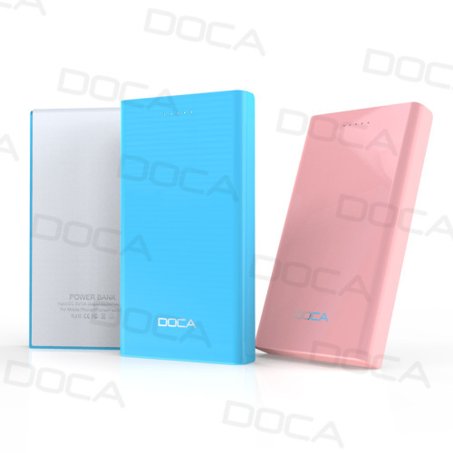 DOCA D605 Dual USB Output Ports Power Bank 6500mAh
