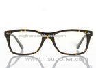 Cellulose Propionate Retro Eyeglass Frames For Mens In Fashion , Black Rectangular Shaped