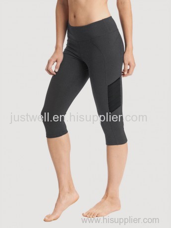 86% nylon 14% spandex wholesale custom women yoga capri