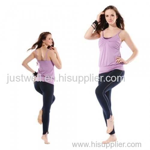 newest girl's lycra cotton seamless yoga leggings