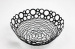 round metal wire l mesh fruit basket