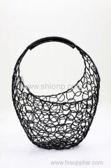 fashion design metal mesh bread fruit basket