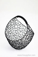 fashion design metal mesh bread fruit basket