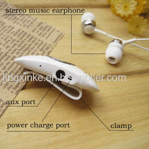 stereophonic CSR bluetooth chip with in-ear earphone make a telephone enjoy music radio wireless stereo headset earset