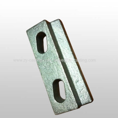 rectangular carbon steel casting with white galvanized