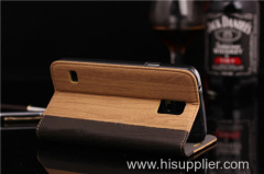 Newest for samsung galaxy s5 wood case| for samsung galaxy i9500 wallet case. leather cover vintage style