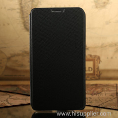 Black PU case with stand style for Note 2 with card holder style .