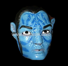 Blue head latex mask