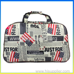 Fashion korea style durable canvas foldable travel duffle bag