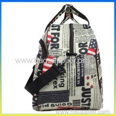 Fashion korea style durable canvas foldable travel duffle bag