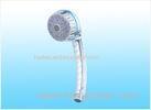 Abs Massaging Multi Function Shower Head , Bathroom Shower Head In Silver