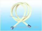 Bathroom Flexible Pvc Shower Hose 2m , Yellow Plastic Shower Head Hose