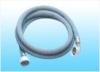 Gray Metallic PVC Shower Hose , Bathroom Stainless Braided Hose