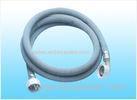 Gray Metallic PVC Shower Hose , Bathroom Stainless Braided Hose