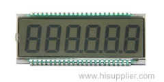 6x1 digits LCD screen for fuel dispenser