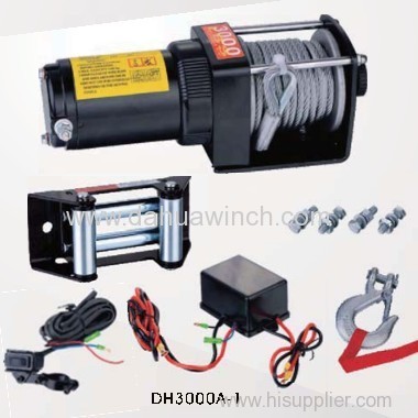 DC 12v electric ATV winches 3000 lbs