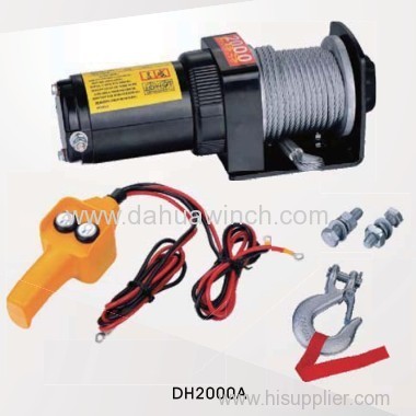 DC 12v electric ATV winches 2000 lbs