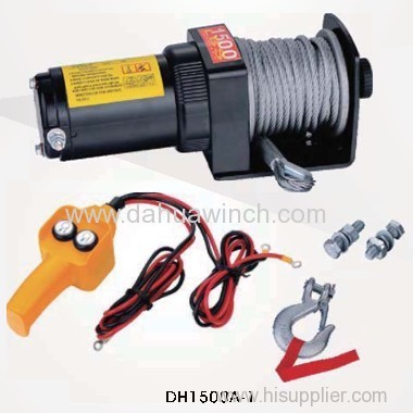 12v electric ATV winches 1500 lbs