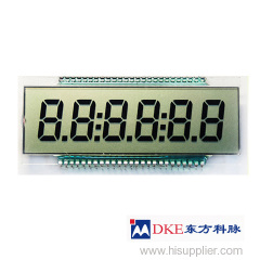 6x1 digits lcd screen