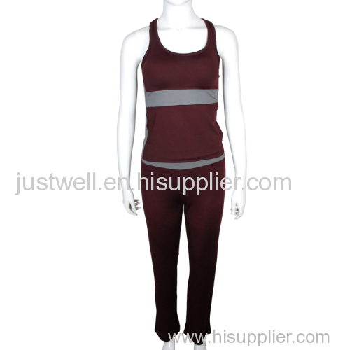 knitted women's yoga suit yoga