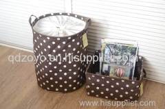 fabric laundry basket with lining inside