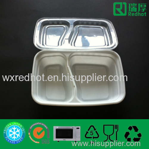 Two Compartments Plastic PP Food Container 1000ml