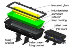 120-300W Induction Tunnel Floodlight Luminaire