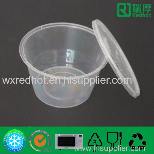 Plastic Disposable Microwaveable Food Storage Container 450ml