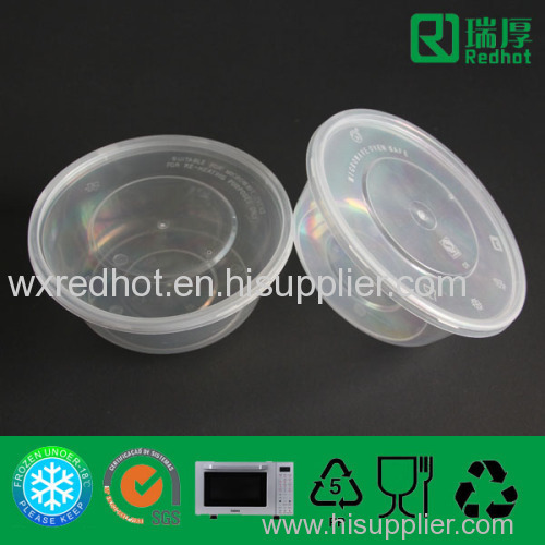 High Quality Plastic Food Container for Packing 625ml