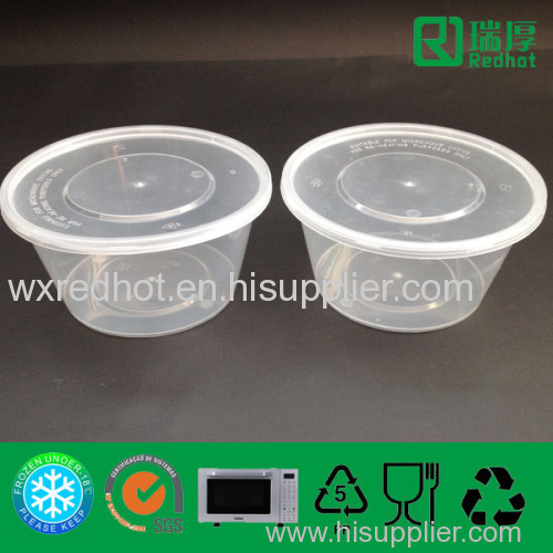 Clear Microwave Safe Plastic Storage Box (800ml)