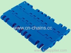 Solid Top 7705 modular plastic conveyor belts in conveyor system