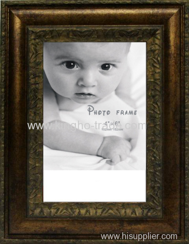 Brown Border PS Picture Frame For 4&quot;*6&quot;