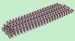 Modular plastic conveyor Belt S2400 Radius Flush Grid High Deck